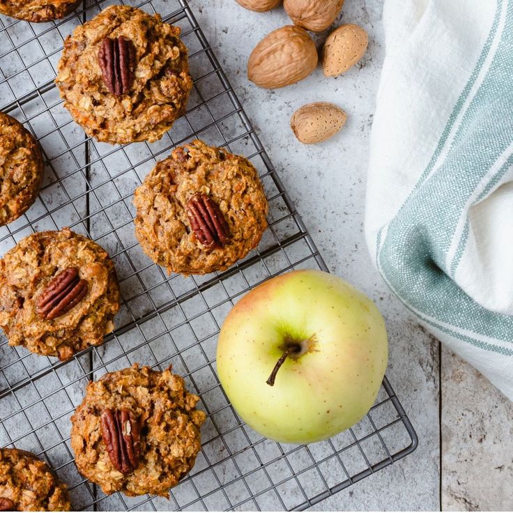 Apple, Carrot and Walnut Muffins